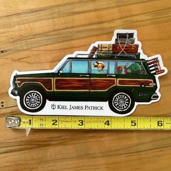 Kiel James Patrick Wagoner Yellow Lab Dog Beach Vacation Sticker Newport Cape - Picture 4 of 4